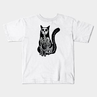 Curious Black Cat Kids T-Shirt